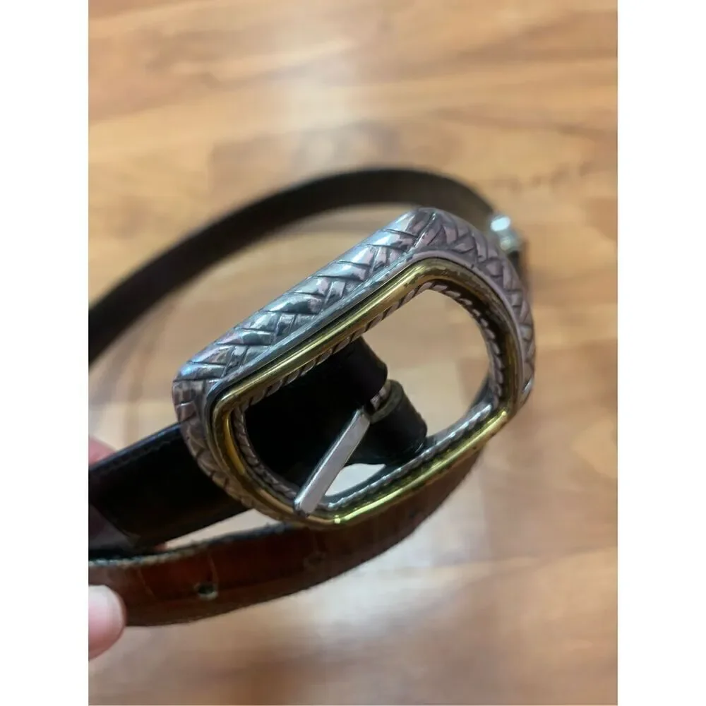 Brighton - 40210 Ladies Belt Size M|30 Reversible Black and Brown